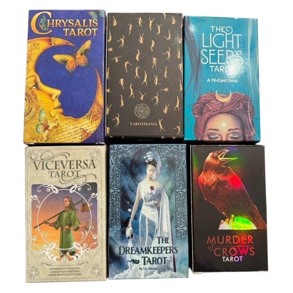 Tarot Deck Bundle Vice Versa Chrysalis Dreamkeepers Madhouse Murder of Crows 6pc